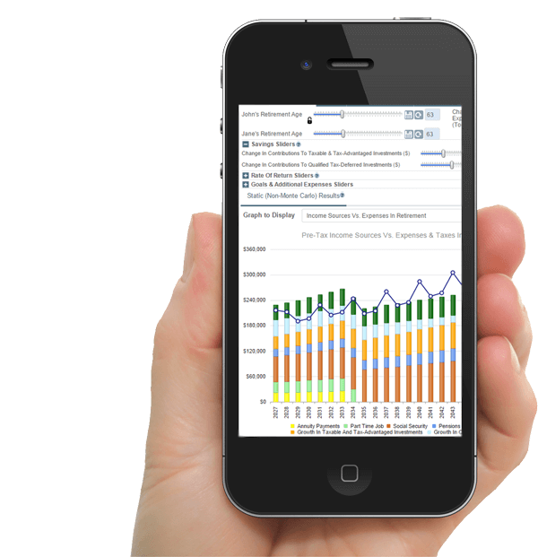 Financial planning software for consumers