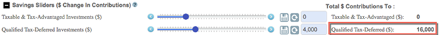Change Assumptions With Sliders Change Assumptions With Sliders
