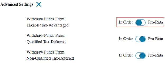 Withdraw Funds Order Withdraw Funds In Order Setting